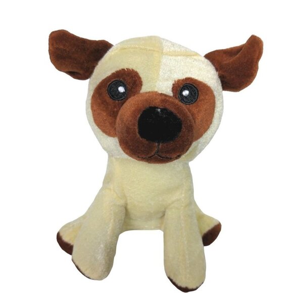 Peek A Boo Toys Puppy Dog Plush Stuffed Animal Cream Brown 7" - Picture 1 of 7